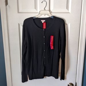Merona Black Cardigan XXL (NWT)